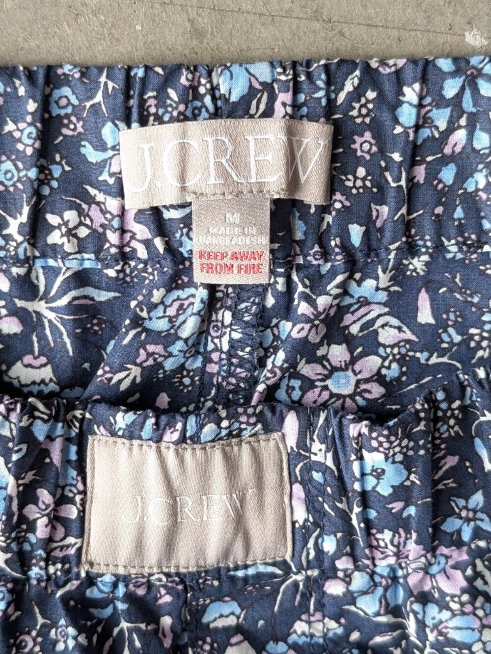 J. Crew Cotton Poplin Pajama Pant in Coventry Floral medium - Picture 5 of 7